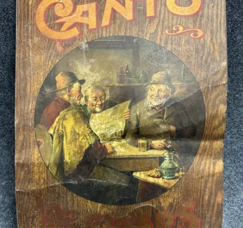 Smoke Canto 10 Cent Cigars TOC 1910s Sign