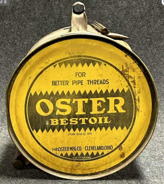Oster Bestoil Cleveland Ohio Rocker 5 Gallon SST Motor Oil Can