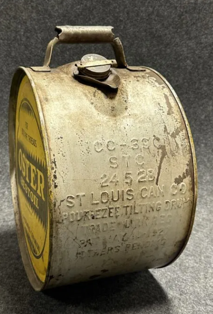 Oster Bestoil Cleveland Ohio Rocker 5 Gallon SST Motor Oil Can