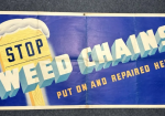 Weed Chains Cardstock Folding Advertising 5′ Sign