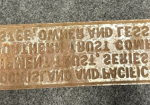 1920s Chicago Rock Island & Pacific Railroad Embossed Metal Sign