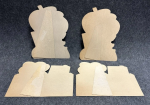 Four Beacon Wax 1940s Cardboard Easel Back Signs