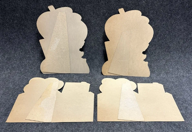 Four Beacon Wax 1940s Cardboard Easel Back Signs