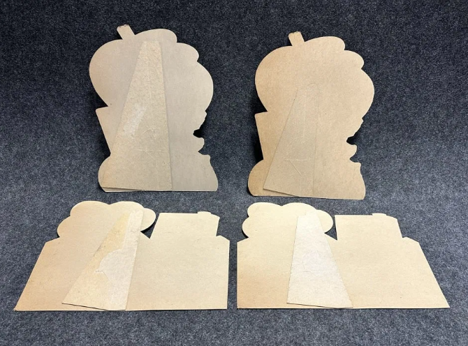 Four Beacon Wax 1940s Cardboard Easel Back Signs