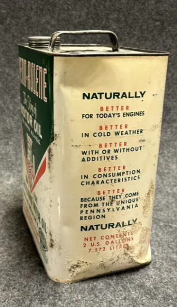 Penn-Rolene King of Motor Oil Two Gallon Pennsylvania Can