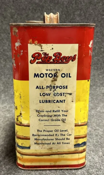 The Pep Boys Western Motor Oil Two Gallon Can