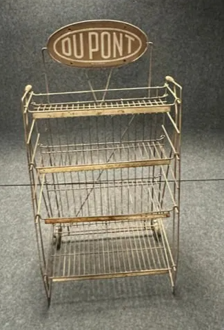 Dupont Paint Wire Rack Store Display with SST Embossed Sign