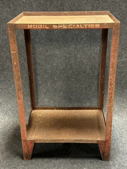 Mobil Specialties Metal Advertising Gas Station Service Display Rack