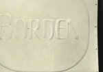 Borden Milk & Ice Cream 6′ SST Embossed Sign