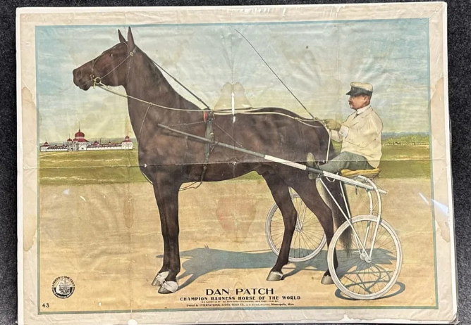 Dan Patch Champion Harness Horse International Stock Food Company Sign