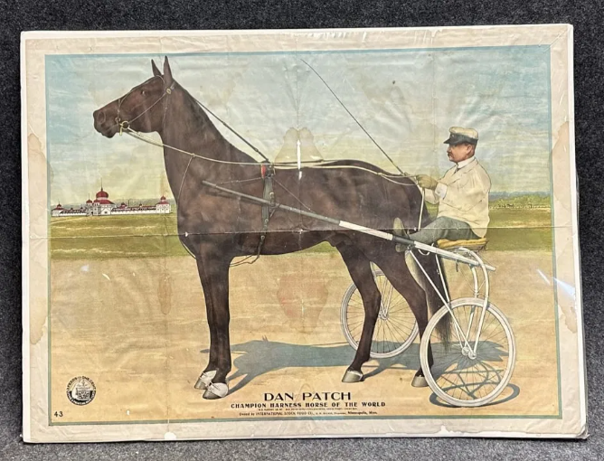 Dan Patch Champion Harness Horse International Stock Food Company Sign