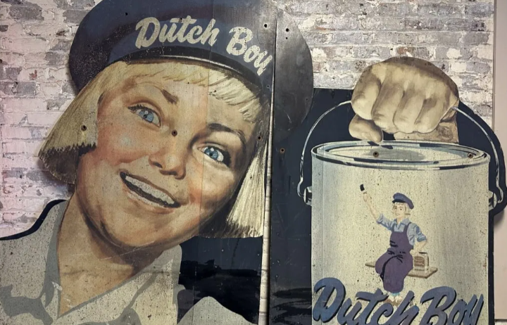 Dutch Boy Paints Two-Piece 89 Inch Wood Sign