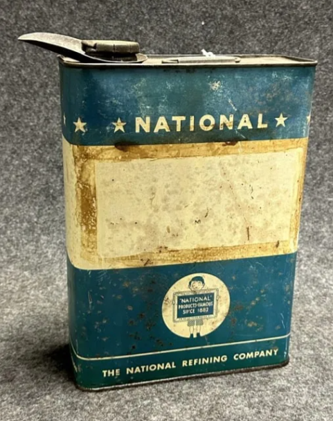 National En-ar-co Slim One Gallon SST Motor Oil Can