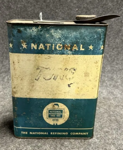 National En-ar-co Slim One Gallon SST Motor Oil Can