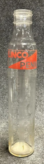 Linco Penn Glass Motor Oil Bottle