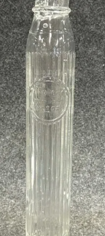 Tiolene Embossed 1920s Glass Motor Oil Bottle