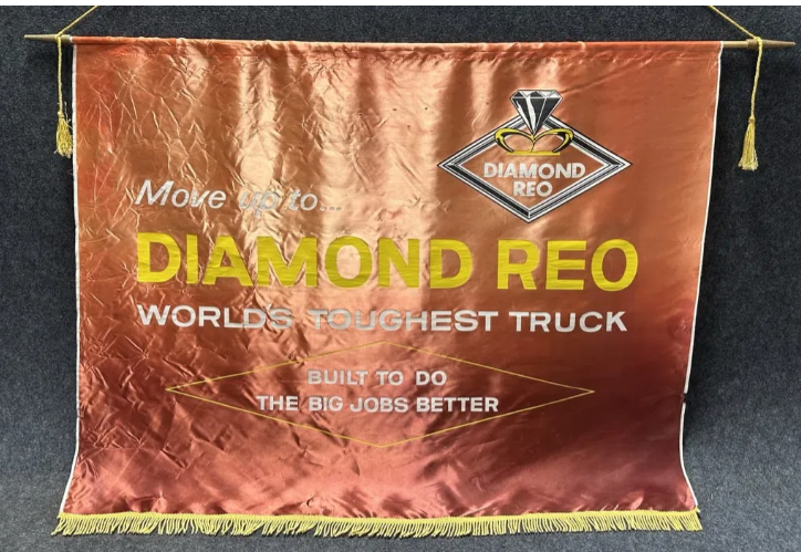 Diamond REO World’s Toughest Truck Silk Advertising Banner