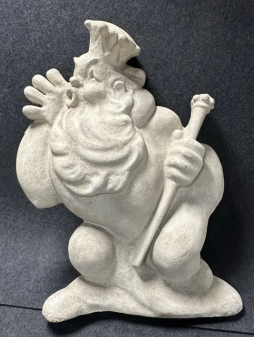 Anti-Freeze 1930s Father Time Store Display with Mica Flake Finish