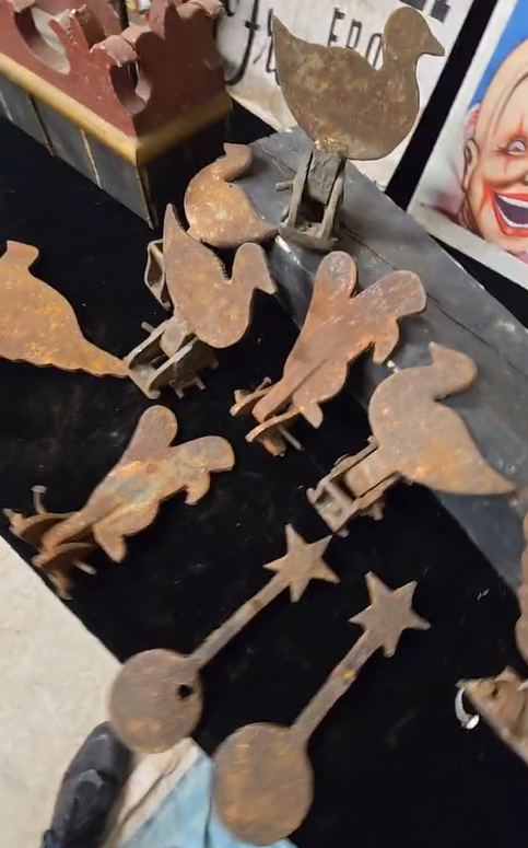 Set of Ten Metal Target Animals for Carnival Midway Shooting Game