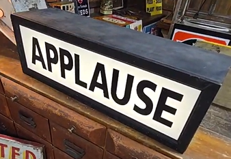 Applause Glass Light Up Sign