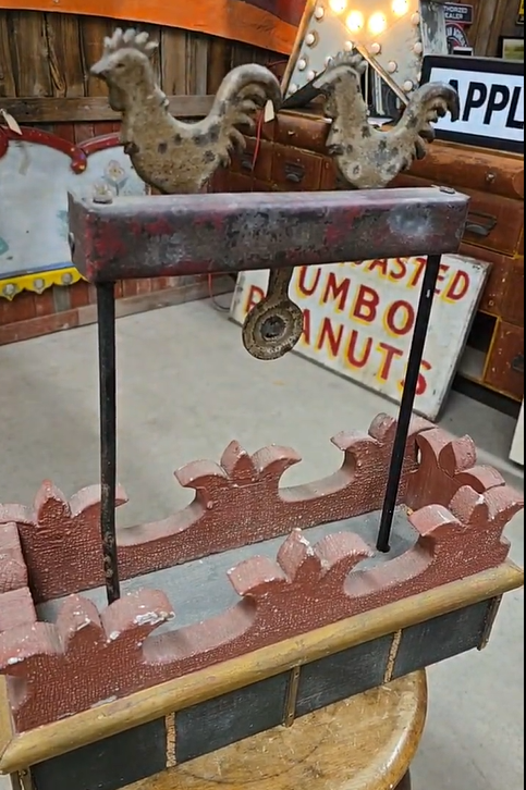 Double Chicken Carnival Midway Shooting Game Targets