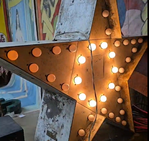 Double-Sided Metal Flashing Star