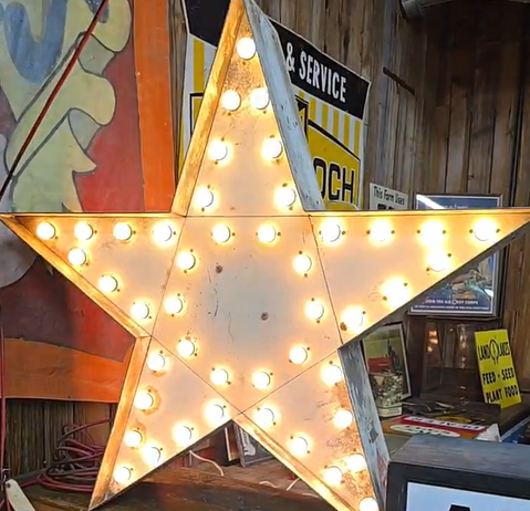 Double-Sided Metal Flashing Star