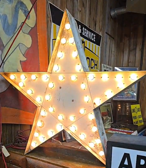 Double-Sided Metal Flashing Star
