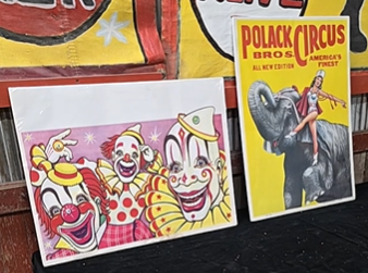 Polack Brothers Circus Paper Posters Clowns Elephant