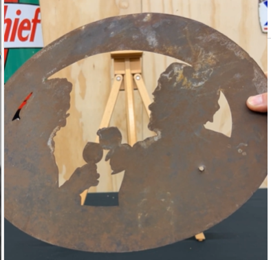 Roessle Premium Lager Beer Die-Cut SST Sign