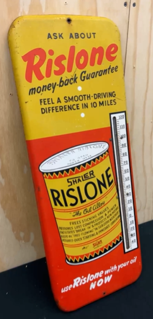 Rislone Frees Sticking Valves SST Tube Thermometer