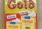 Old Gold Cigarettes SST Embossed Tobacco Sign