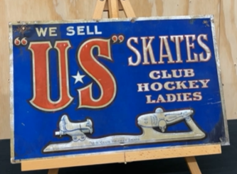 U.S. Skates Club Hockey Ladies SST Embossed Sign