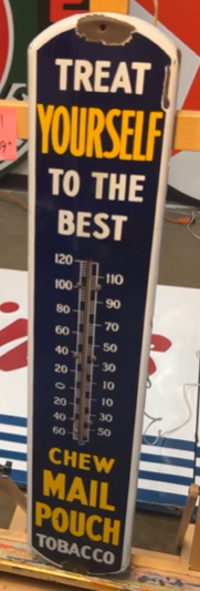 Chew Mail Pouch Tobacco SSP Tube Thermometer