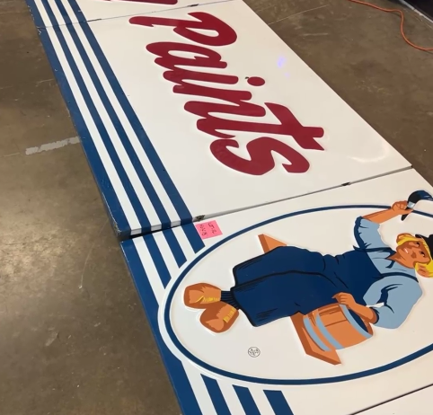 Dutch Boy Paints Six-Piece SSP Embossed 18-Foot-Long Sign