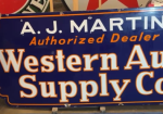 Western Auto Supply Company Die-Cut DSP 7 Foot Sign