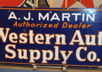 Western Auto Supply Company Die-Cut DSP 7 Foot Sign