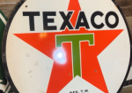 Texaco DSP 6 Foot White T Sign