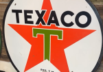 Texaco DSP 6 Foot White T Sign