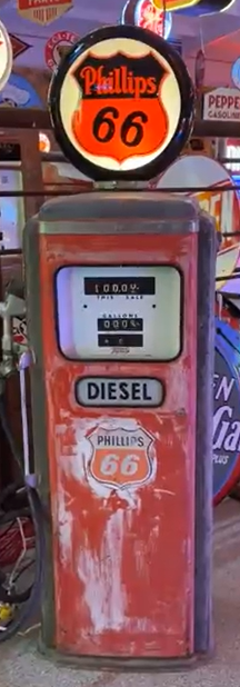 Phillips 66 Diesel Tokheim 300 Gasoline Pump