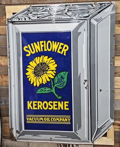Sunflower Kerosene Vacuum Oil Company SSP Sign