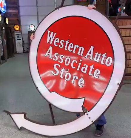 Western Auto Associate Store DSP Sign in Original Ring