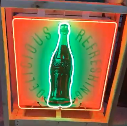 Coca-Cola Delicious Refreshing SSP Added Neon Sign