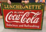 Coca-Cola Luncheonette Panel DSP 5 Foot Sign