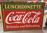 Coca-Cola Luncheonette Panel DSP 5 Foot Sign