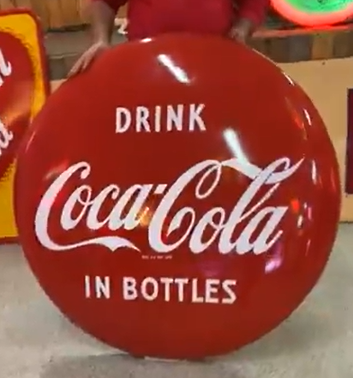 Drink Coca-Cola in Bottles 48 Inch SSP Button