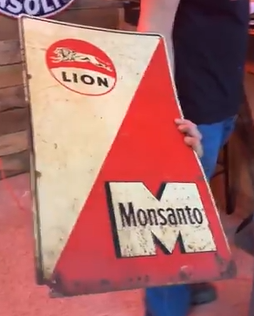 Lion Gasoline Monsanto SST Gas Pump Plate