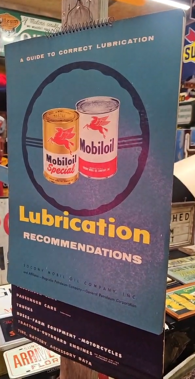 Mobil Mobiloil Lubrication Recommendations Large Reference Charts