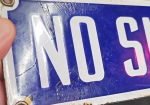 No Smoking SSP Cobalt Blue Sign