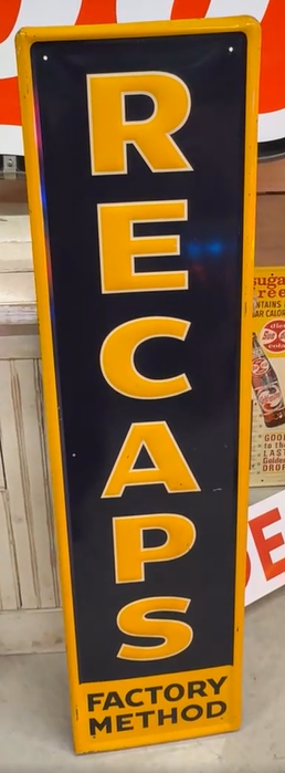 Recaps Factory Method SST Embossed Sign